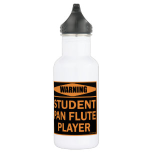 Garrafa Aviso! Jogador Pan Flute Estudante! Aço