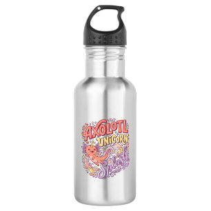 Garrafa Axolote Unicórnio Splash Caprichoso Branco Bac