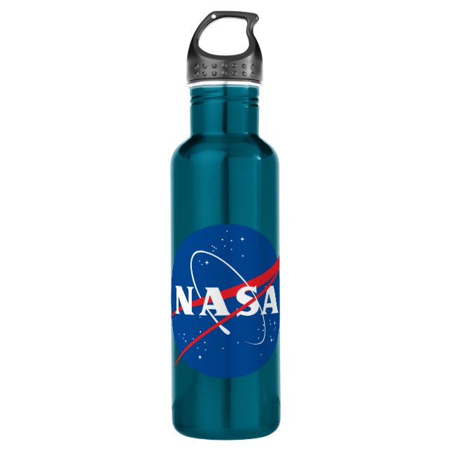 Garrafa Azul Nasa Netuno Icônico 24 oz (Frente)