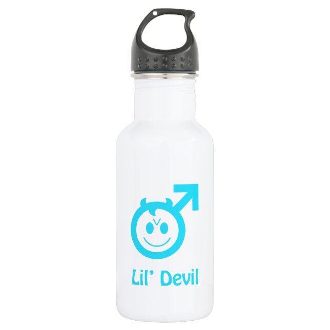 Garrafa Baby Blue Lil Devil MalCE Symbol (Frente)