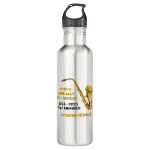 Garrafa Banda Personalizada do Jogador Saxofone Dourado