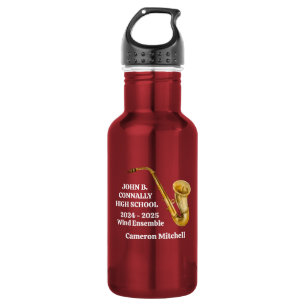 Garrafa Banda Personalizada do Jogador Saxofone Dourado