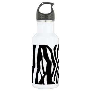 Garrafa Bandas De Zebra Pretas E Brancas