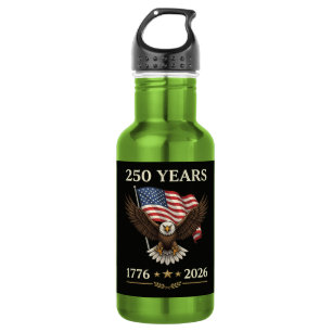 Garrafa Bandeira Americana Águia 250 Anos 1776 2026