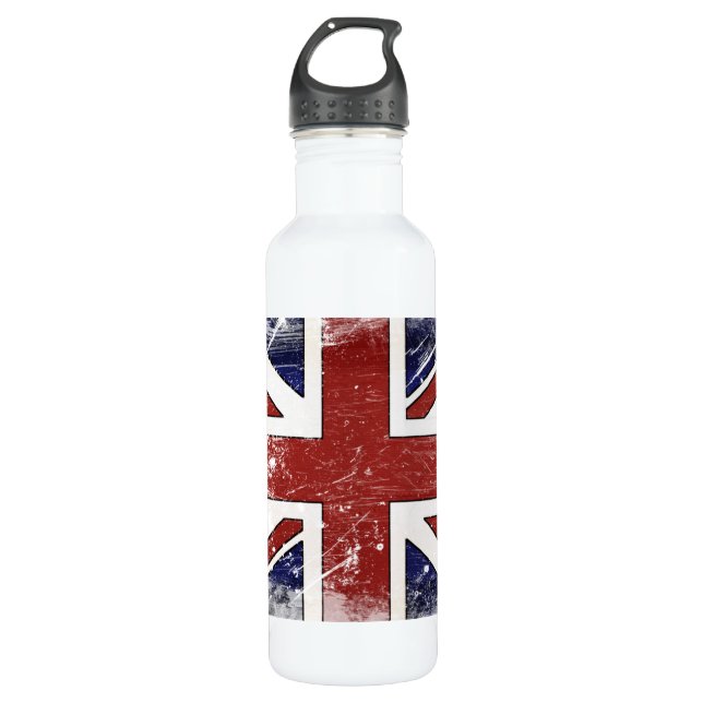Garrafa - Bandeira britânica afligida (Frente)