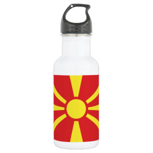 Garrafa Bandeira da Macedônia do Norte