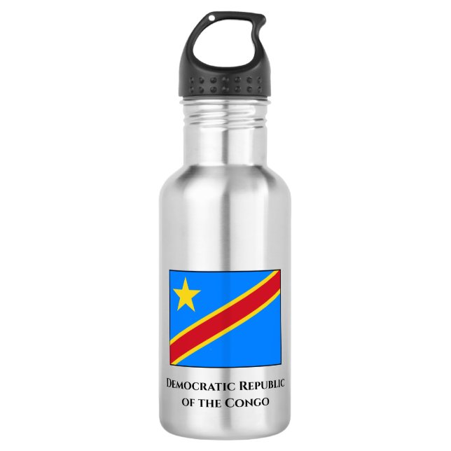 Garrafa Bandeira da República Democrática do Congo (Frente)