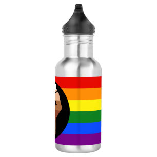Garrafa Bandeira das pessoas queer do SlipperyJoe punho er