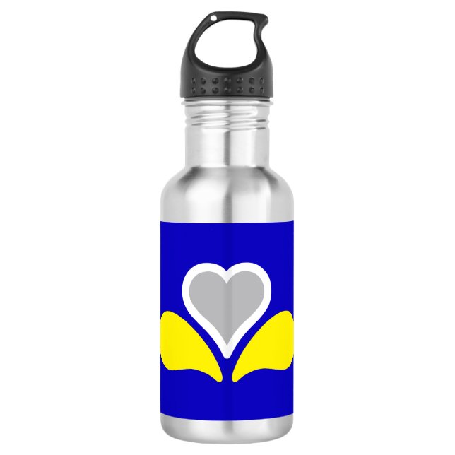 Garrafa Bandeira de Bruxelas, Bélgica Stainless Steel Wate (Frente)