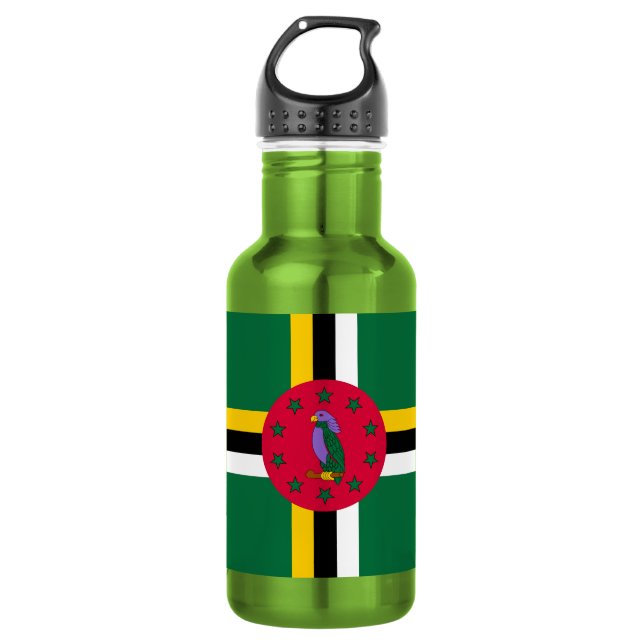 Garrafa Bandeira de Dominica (Frente)