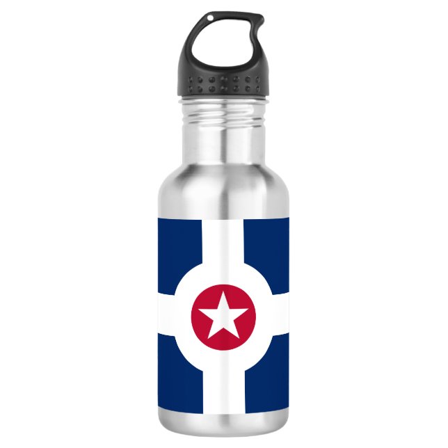 Garrafa Bandeira de Indianápolis, Indiana Water Bottle (Frente)