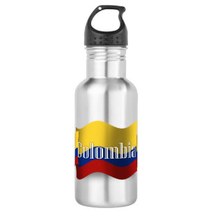 Garrafa Bandeira de ondulação de Colômbia