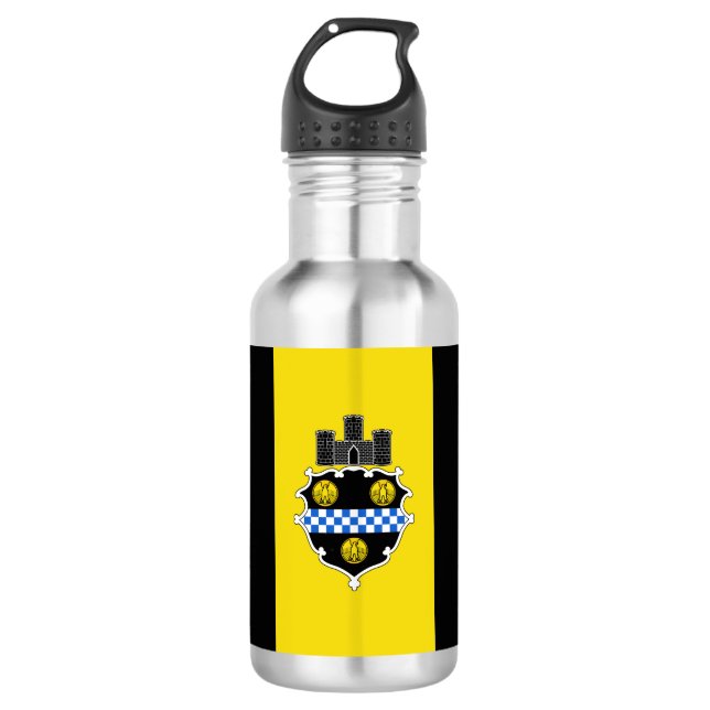 Garrafa Bandeira de Pittsburgh, Pensilvânia Water Bottle (Frente)