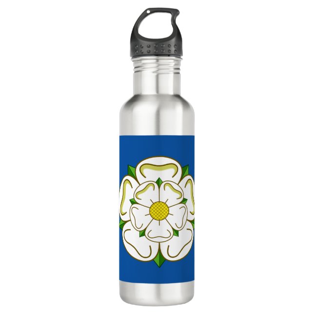 Garrafa Bandeira de Yorkshire Stainless Steel Water Bottle (Frente)