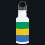 Garrafa Bandeira do Gabão<br><div class="desc">Bandeira patriótica do Gabão.</div>