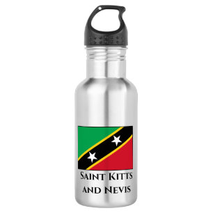 Garrafa Bandeira do Santo Kitts e Nevis