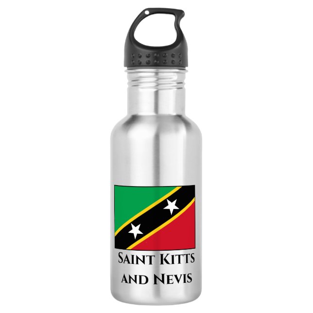 Garrafa Bandeira do Santo Kitts e Nevis (Frente)