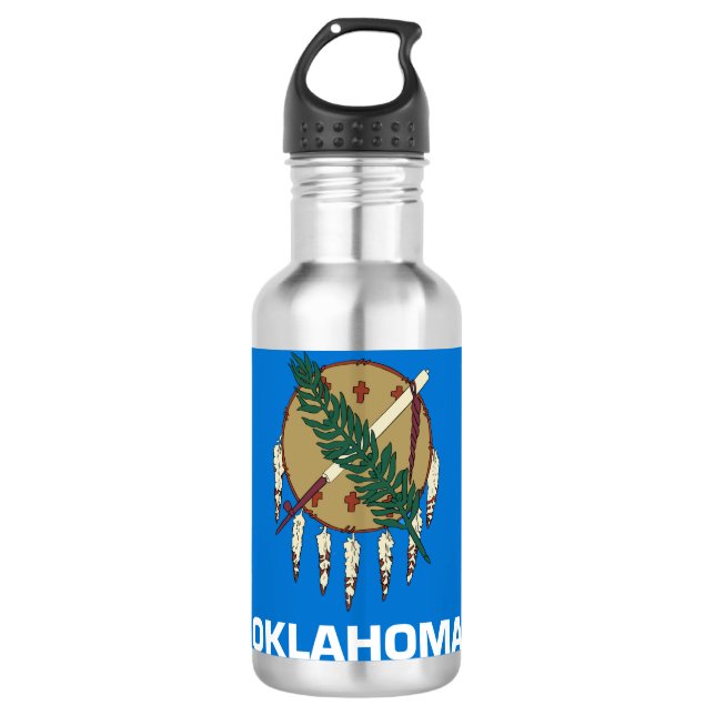 Garrafa Bandeira Estadual de Oklahoma (Frente)