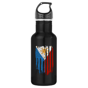 Garrafa Bandeira Metade Americana das Filipinas