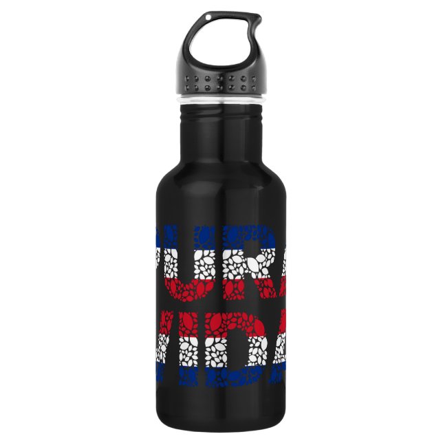 Garrafa Bandeira Pura Vida de Costa Rica (Frente)