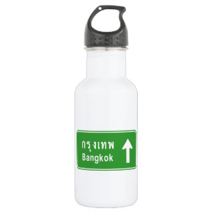 Garrafa Bangkok Ahead ⚠ Sinal de Trânsito na Tai ⚠