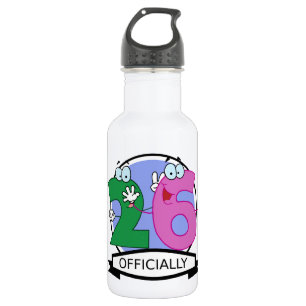 Garrafa Banner de Aniversário Oficialmente 26