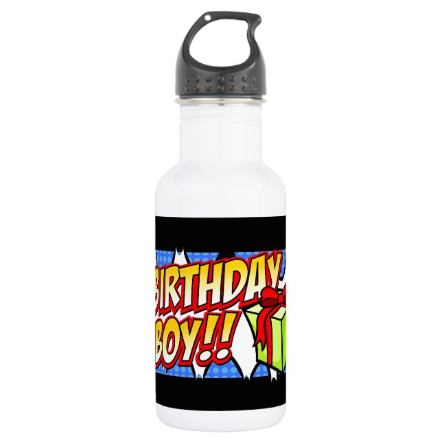 Garrafa Banner do Birthday Boy (Frente)