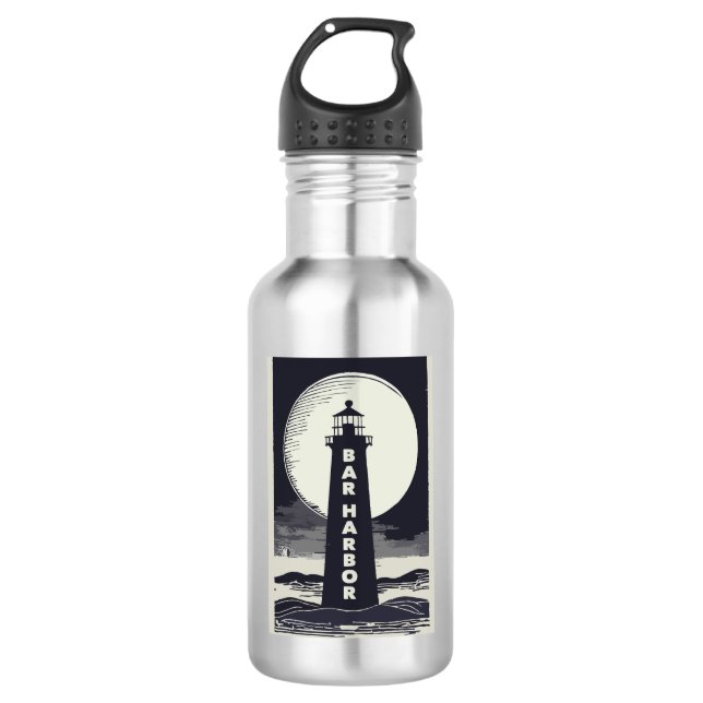 Garrafa Bar Harbour Maine Lighthouse Moon (Frente)