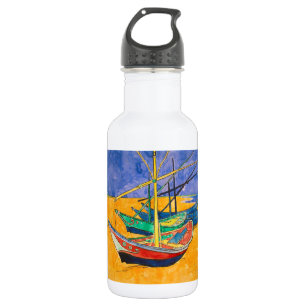 Garrafa Barcos de Van Gogh Impressionismo Praia