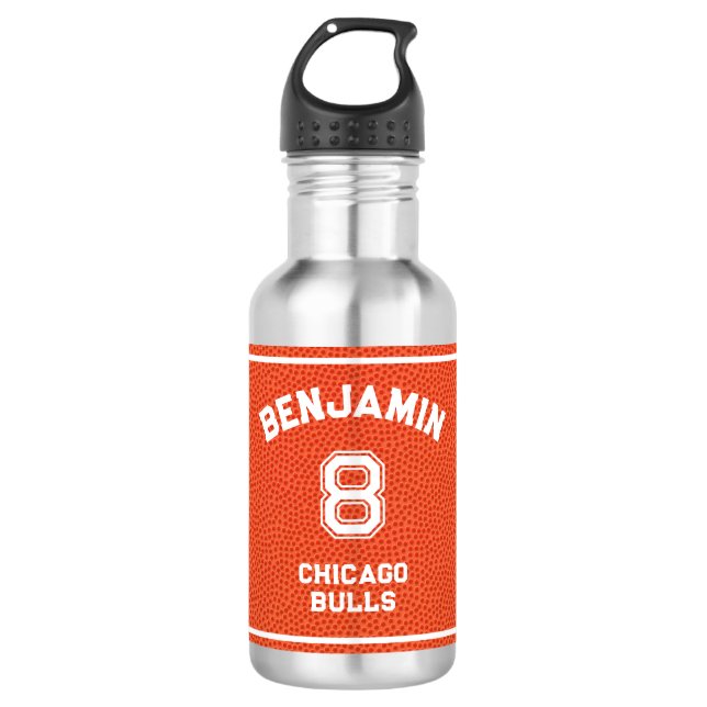 Garrafa Basquete Personalizado Moderno para Crianças  (Frente)