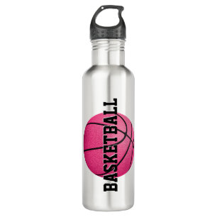 Garrafa basquete rosa brilhante personalizado