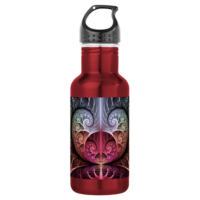 Garrafa Batida cardíaca, Abstrato Surreal Fantasy Arte Fra (Frente)