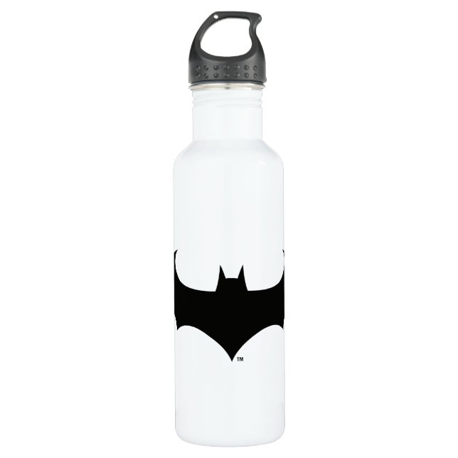 Garrafa Batman Symbol | Simple Bat Silhouette Logo (Frente)