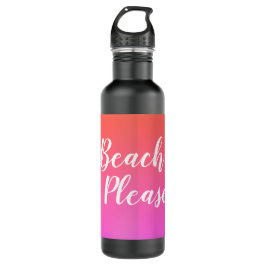 Garrafa Beach, por favor, Orange Pink Ombre