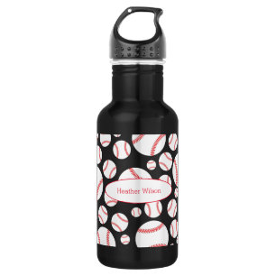 Garrafa Beball Team Black Water Bott com nome