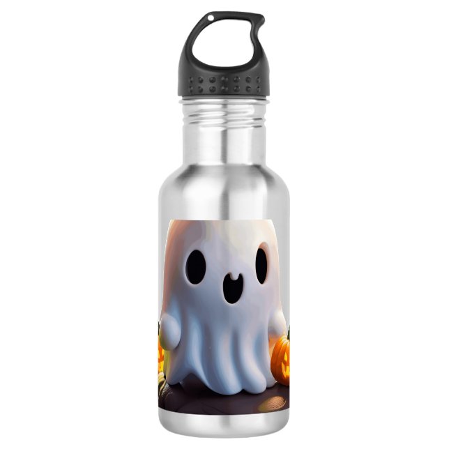 Garrafa Bebê Fantasma Caráter de Dia das Bruxas (Frente)