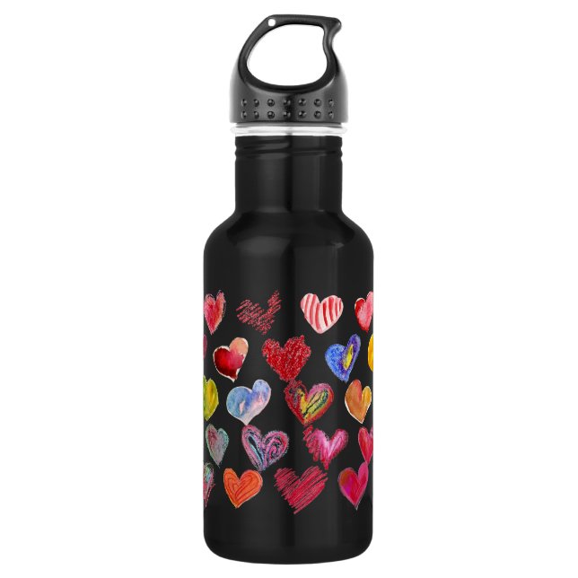 Garrafa Bebida na água do amor -30 corações (Frente)