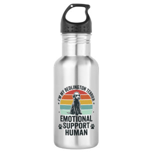Garrafa Bedlington Terrier Suporte Emocional Humano Vintag