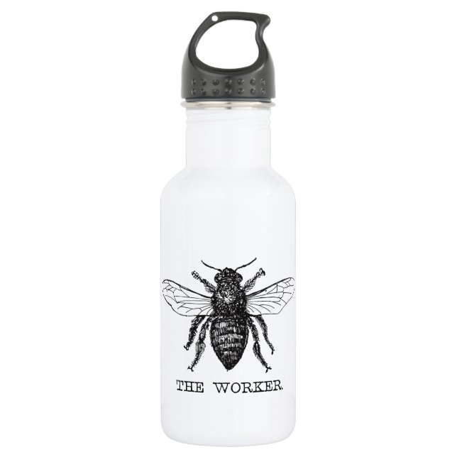 Garrafa Bee Worker Honey Black Bumblebee (Frente)