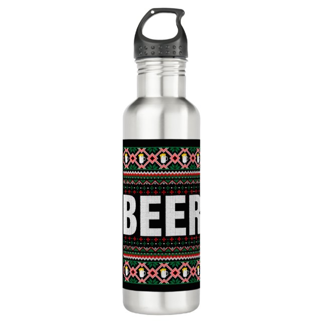 Garrafa Beer Ugly Christmas Sweater (Frente)