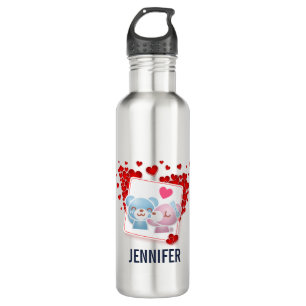 Garrafa Beijar ursos com Corações de Amor Vermelho por Tod