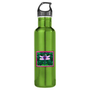 Garrafa Bela Artwitter "Crackel Framed Dragonfly"