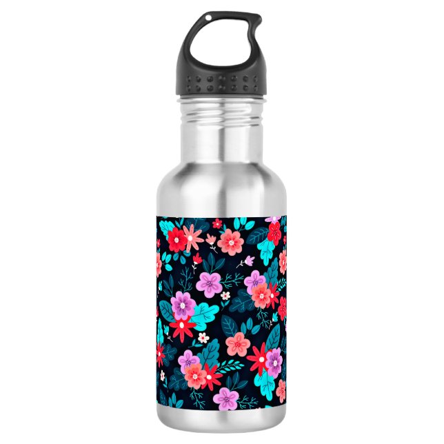 Garrafa Bela Disposição Floral Ditsy Padrão-46537 (Frente)