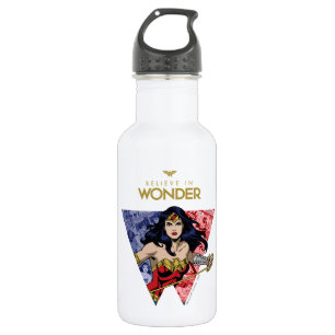 Garrafa "Believe In Wonder" Wonder Woman Lasso Comic Logo