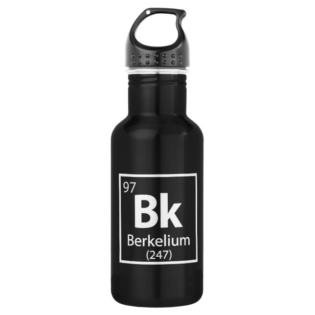 Garrafa Berkelium - Mesa periódica da ciência de Berkeley (Frente)