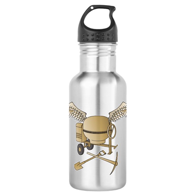 Garrafa Betoneira bege (Frente)