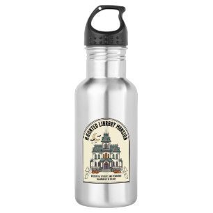 Garrafa Biblioteca Assombrada Salem Fantasma Vintage Hallo
