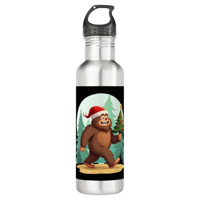 Garrafa Bigfoot Christmas Tree Santa Hat (2) (Frente)