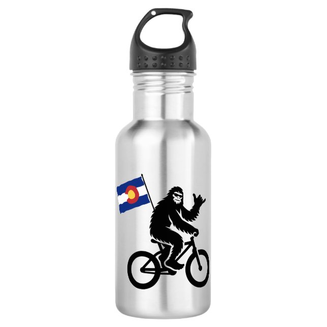 Garrafa Bigfoot Cycling Colorado Flag (Frente)