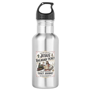 Garrafa Bilhete de Trem Jesus Jornada Bilhete de Trem Jesu